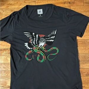 Vintage Ed Hardy Eagle & Serpent Graphic Tee (Rare Collectible)